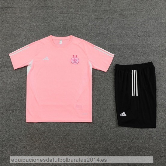 Nuevo Entrenamiento Conjunto Completo Argelia 2023 Rosa Negro Baratas
